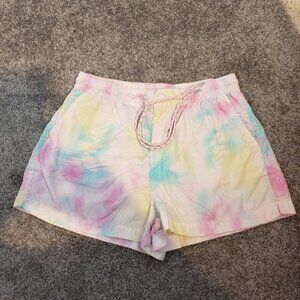 American Eagle Windbreaker / Nylon Shorts Womens  Medium M Tie Dye Cute / A35